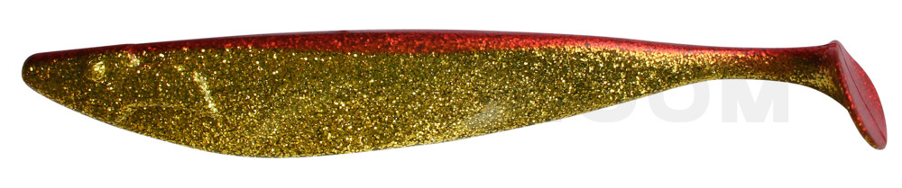 Megalodon 15" (ca. 40,0 cm) klar gold-Glitter / rot
