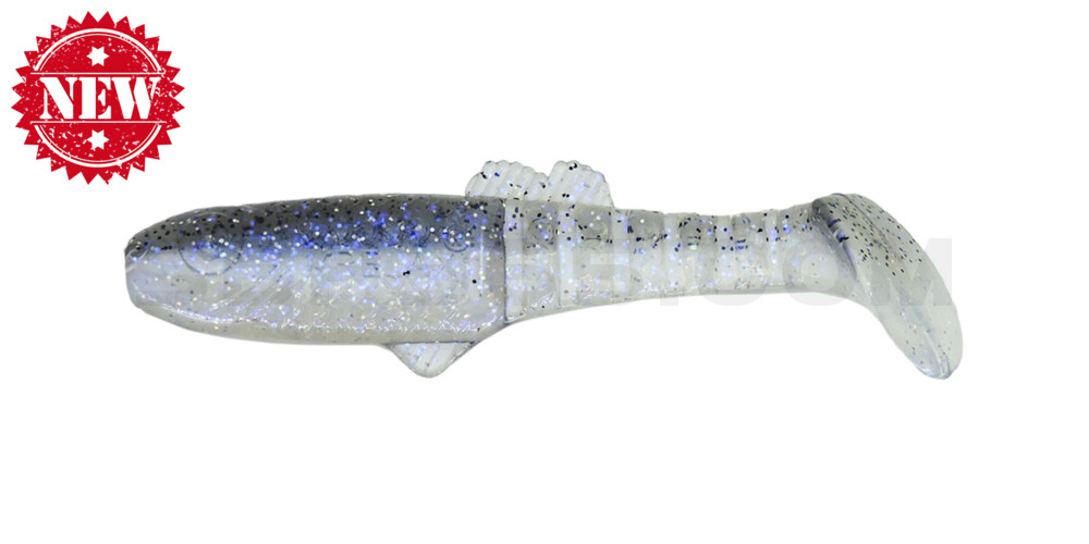 Montana 3,5" (ca. 10,5 cm) blauperl / klar salt´n pepper Glitter