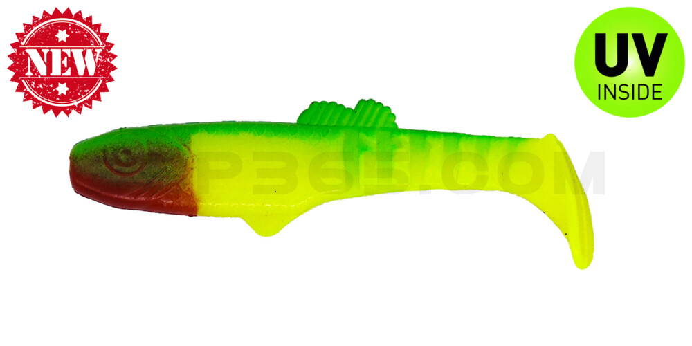 Montana 3,5" (ca. 10,5 cm) fluogelb / grün