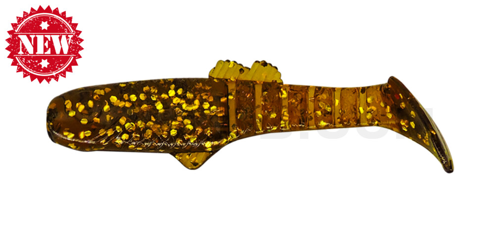 Montana 3,5" (ca. 10,5 cm) klar bernstein-Glitter