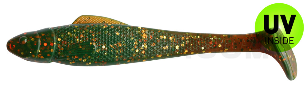 Ohio 4" (ca. 11,0 cm) motoroil-gold-Glitter