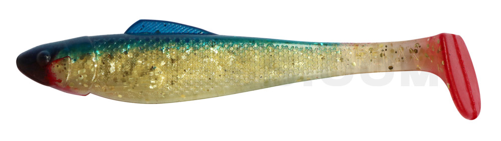 Ohio 5" (ca. 13 cm) milchgold-Glitter / blau