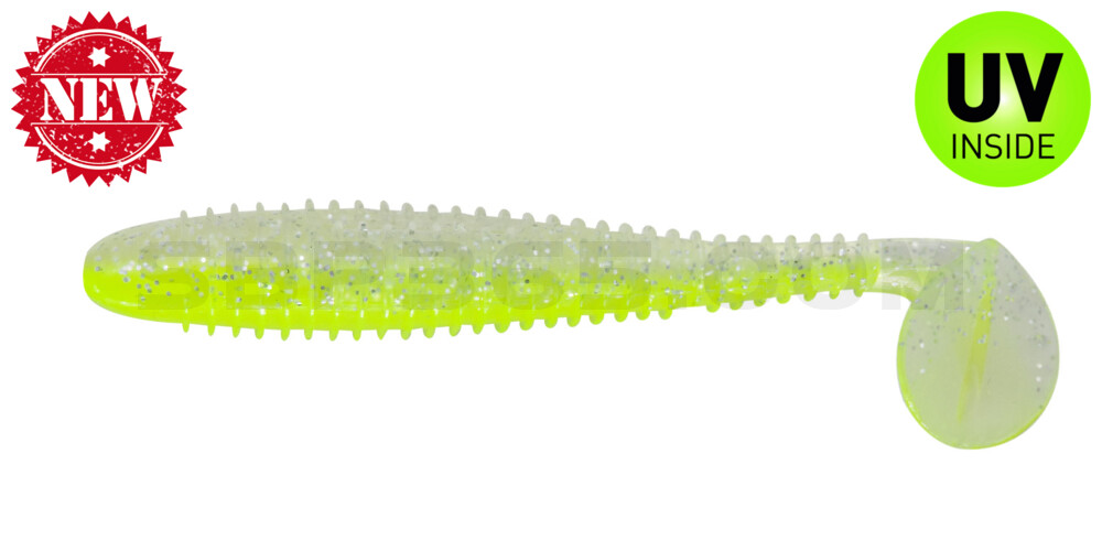 Pro Swimmer 3,3" (ca. 8 cm) im Hartschalenblister White Ice/Chartreuse