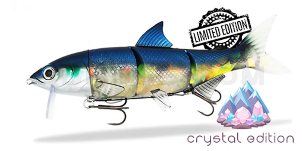 RenkyOne - Hybrid Fishing Lure 10" (ca. 25 cm) slow sinking Blue Crystal