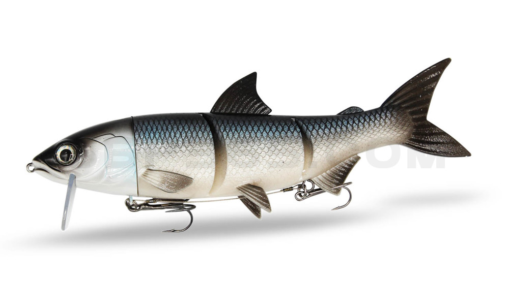 RenkyOne - Hybrid Fishing Lure 10" (ca. 25cm) slow sinking im Hartschalenblister White Fish