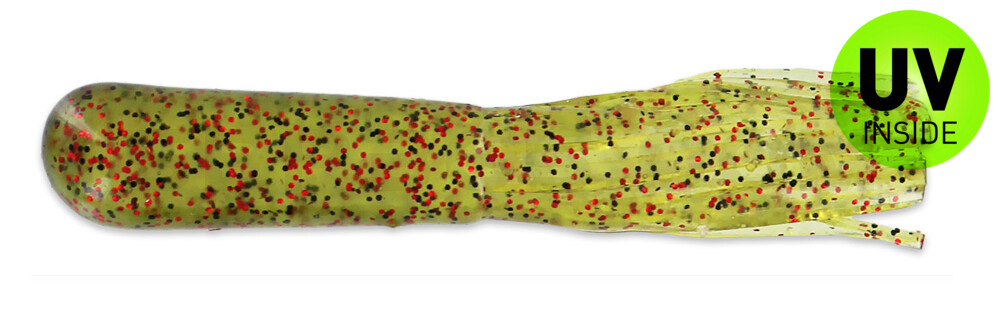 Salt Tube 2.5" (ca. 7 cm) im Zip Bag Light Watermelon Small Red Flake
