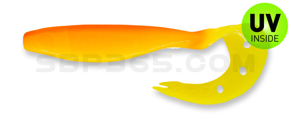 Sandra 3,5" (ca. 9 cm) fluogelb / orange