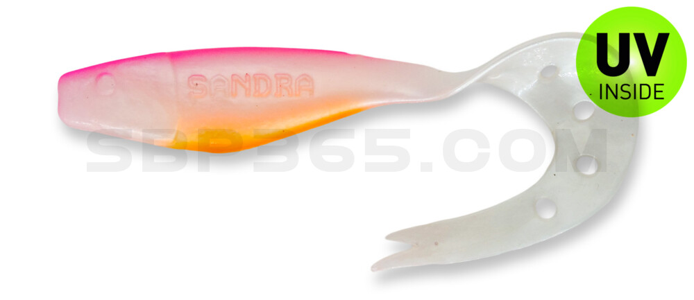 Sandra 4,5" ( ca. 12 cm) perlweiss / pink