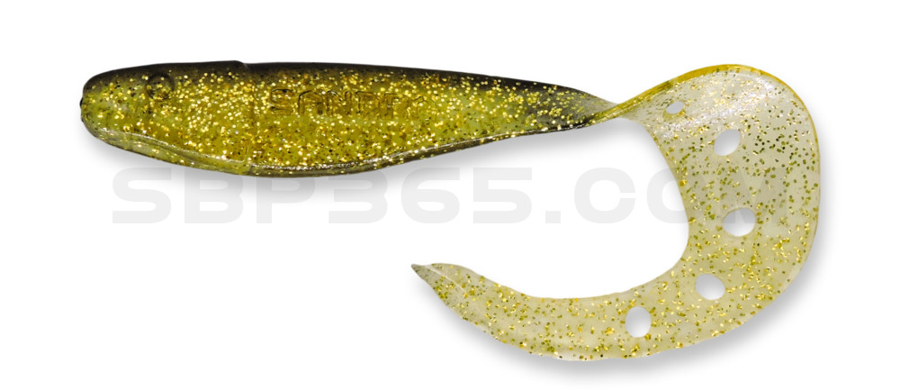 Sandra 7" (ca. 18 cm) klar gold-Glitter / schwarz