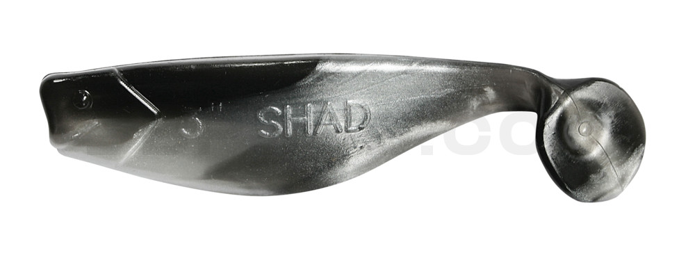 Shad 3" (ca. 8,0 cm) reinweiss / schwarz