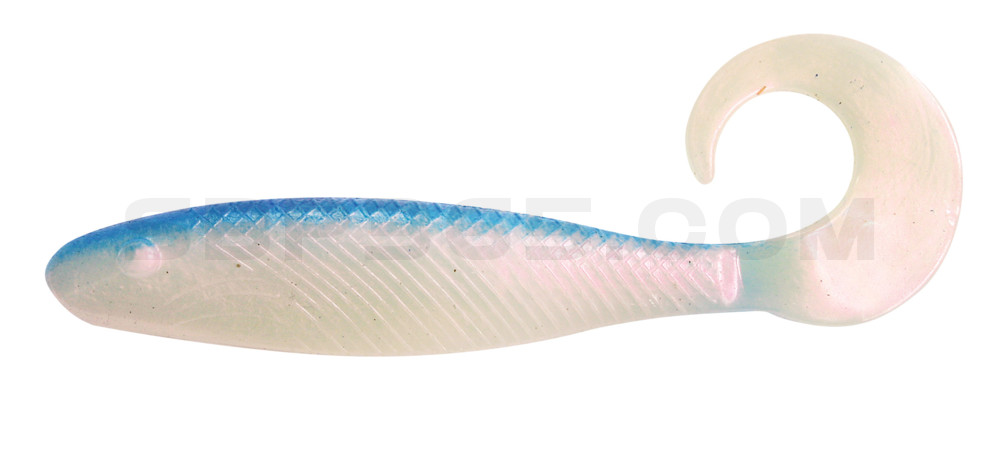 Shad Grub 3,5" (ca. 9,0 cm) perl / blau