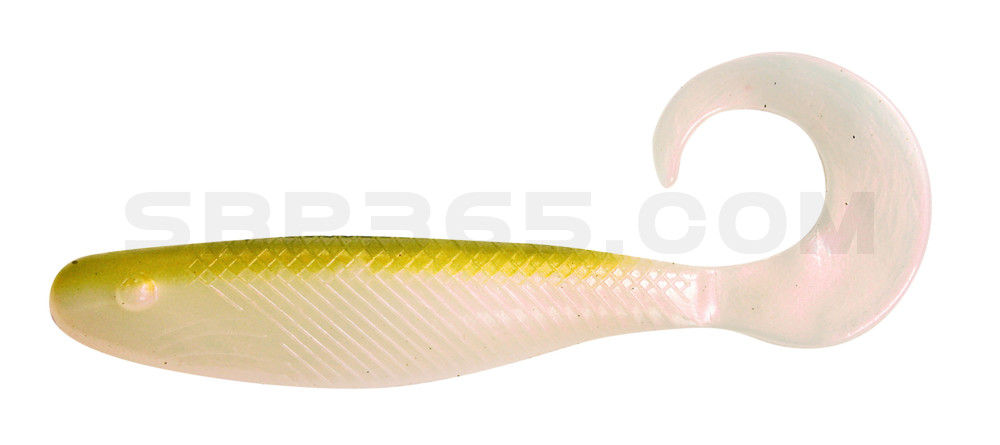 Shad Grub 4" (ca. 12,0 cm) perl / grün