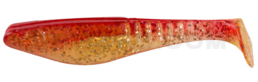 Shark 4" (ca. 11,0 cm) klar gold-Glitter / rot