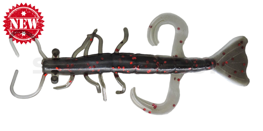 Shrimp 3" (ca. 8,0 cm) reinweiss / schwarz