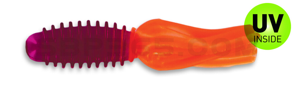 Slab Tube 1.75"  (ca. 4,5 cm) Purple/Orange