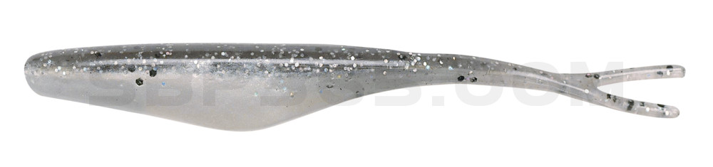 Split Tail Minnow 4" (ca. 9,5 cm) Smoke Metal Flake/Pearl Belly