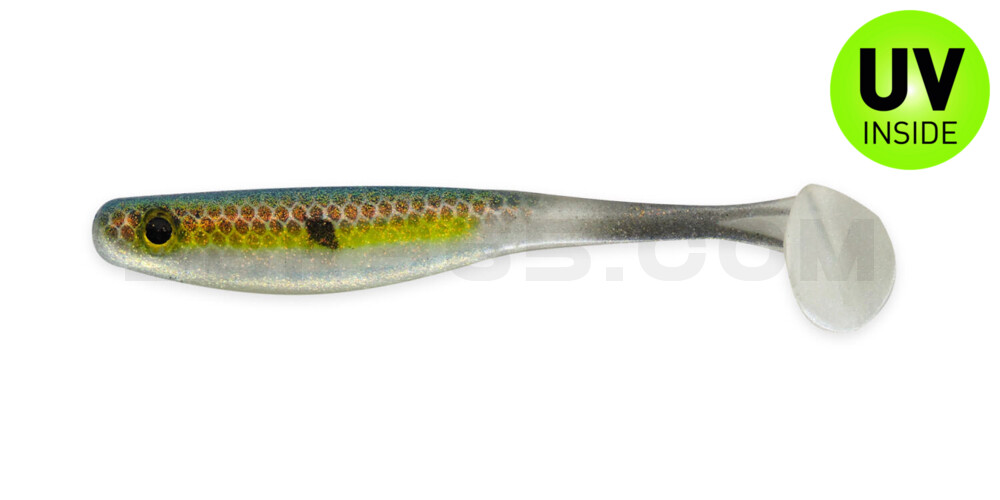 Suicide Shad 3,5" (ca. 9 cm) im Hartschalenblister Chartreuse Shad