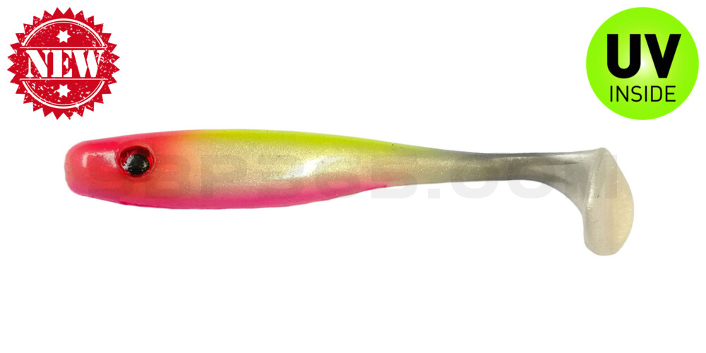 Suicide Shad 3,5" (ca. 9 cm) im Hartschalenblister Pink Lemonade