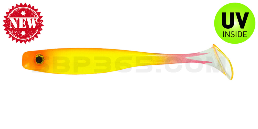Suicide Shad 5" (ca. 13 cm) im Hartschalenblister Flaming Sun