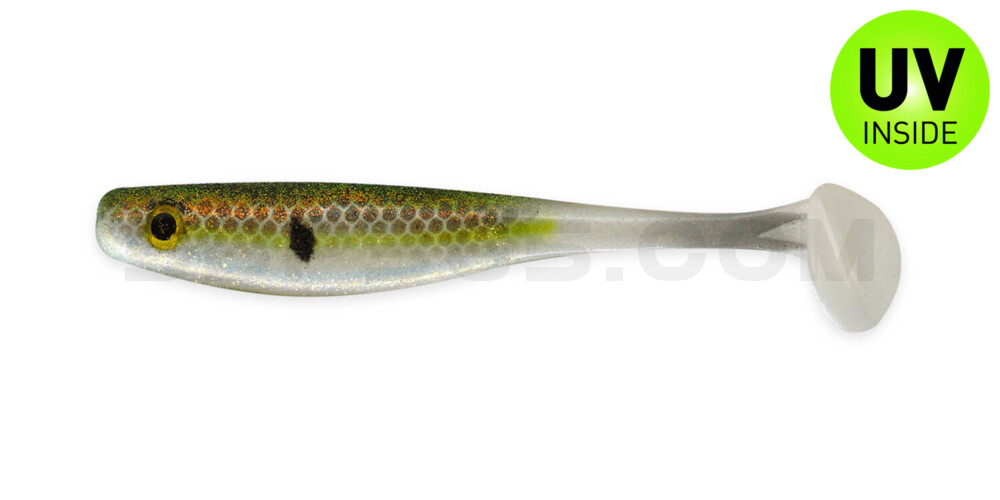 Suicide Shad 7" (ca. 17 cm) im Hartschalenblister Chartreuse Shad
