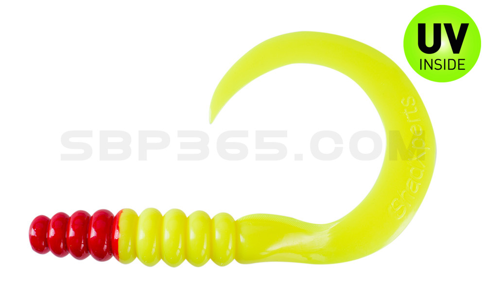 SX XXL Grub 11" (ca. 27 cm) fluogelb / red head