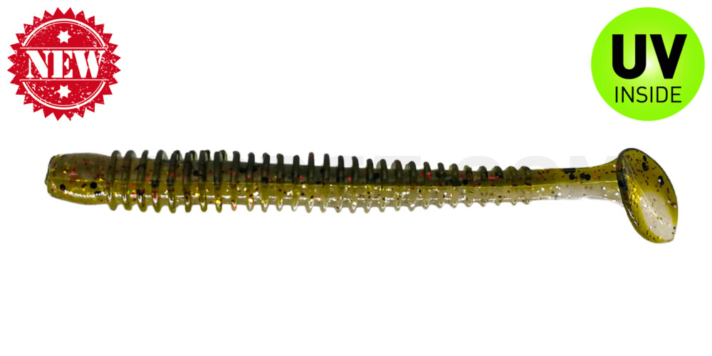 Texas 4" (ca. 10 cm) selbstleuchtend Glitter / Kaulbarsch