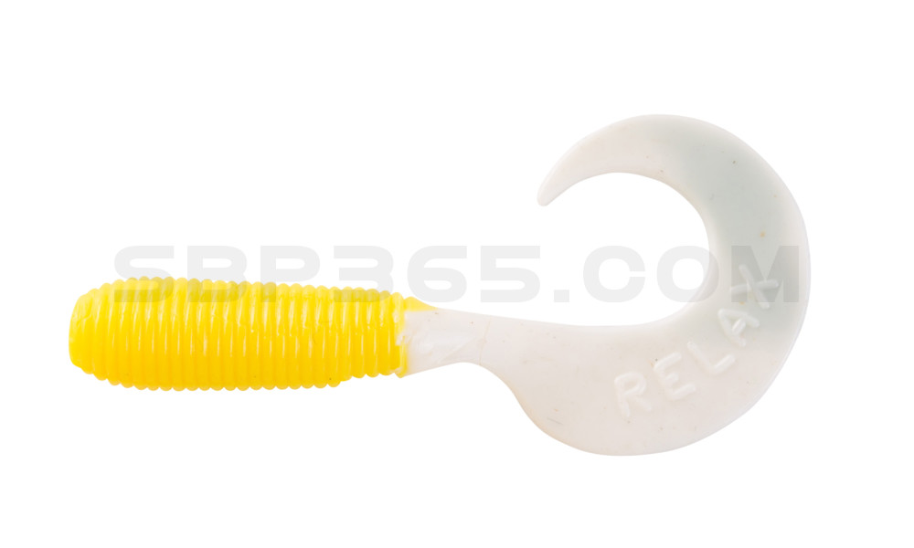 Twister 1" regulär (ca. 3,5 cm) gelb / reinweiss