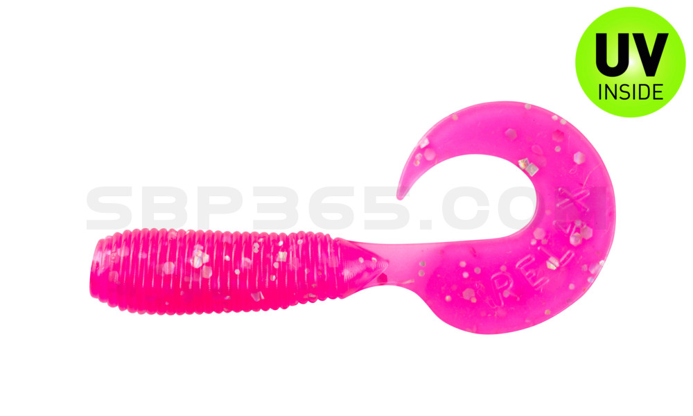 Twister 1" regulär (ca. 3,5 cm) hot pink glitter