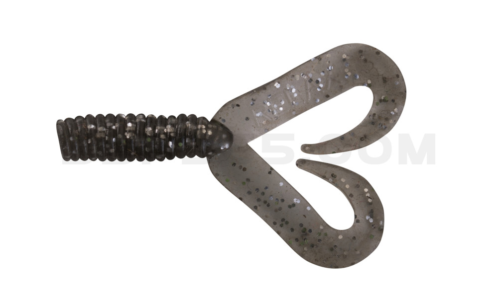 Twister 2" Doubletail regulär (ca. 4,5 cm) rauch silber glitter