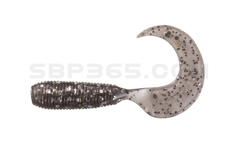 Twister 3/4" regulär (ca. 2,0 cm) rauch silber glitter