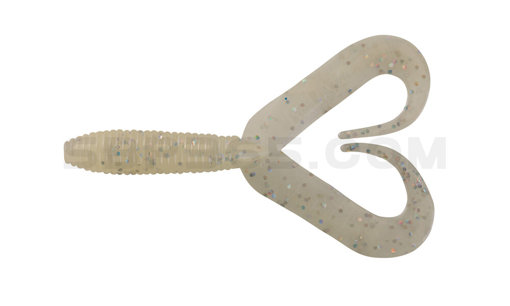 Twister 3" Doubletail regulär (ca. 7,0 cm) selbstleuchtend glitter