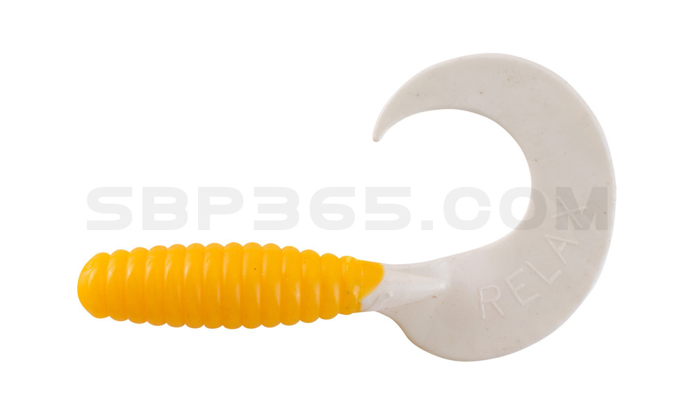 Xtra Fat Grub 5,5" regulär (ca. 13,0 cm) gelb / reinweiss