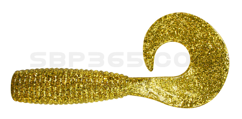 Xtra-Fat Grub 8" (ca. 19,0 cm) gold Glitter