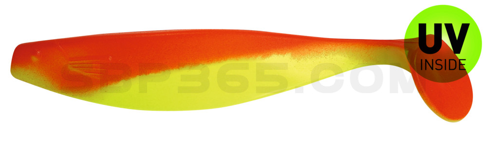 Xtra-Soft 6" (ca. 16,0 cm) fluogelb / rot