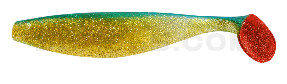 Xtra-Soft 7" (ca. 18,0 cm) klar gold-Glitter / blau
