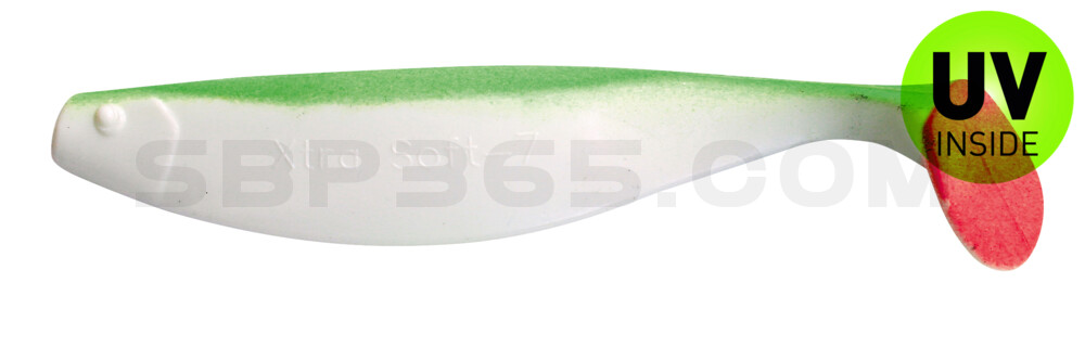 Xtra-Soft 7" (ca. 18,0 cm) reinweiss / grün