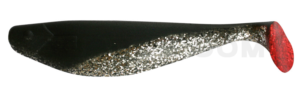 Xtra-Soft 8" (ca. 21,0 cm) klar silber-Glitter / schwarz