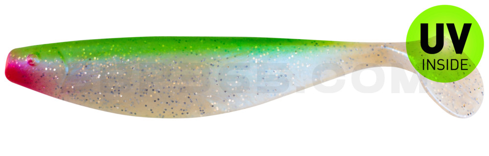 Xtra-Soft 9" (ca. 23,0 cm) blauperl-Glitter / grün