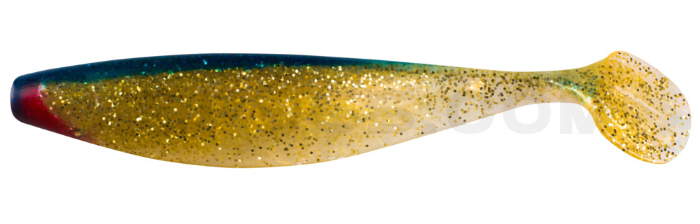 Xtra-Soft 9" (ca. 23,0 cm) milchgold-Glitter / blau