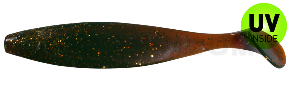 Xtra-Soft 9" (ca. 23,0 cm) motoroil-gold-Glitter